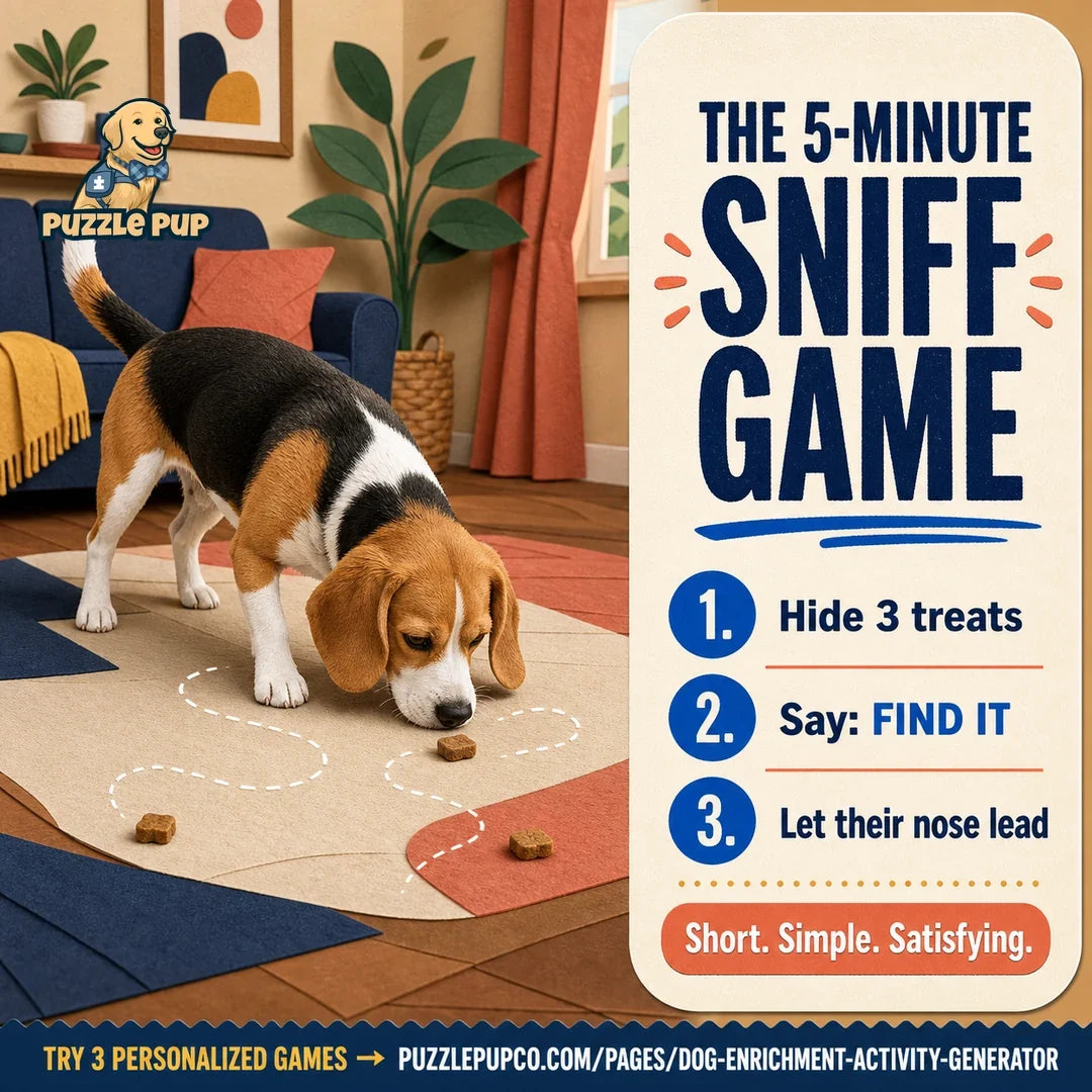 Five-minute at-home sniff game guide for dogs