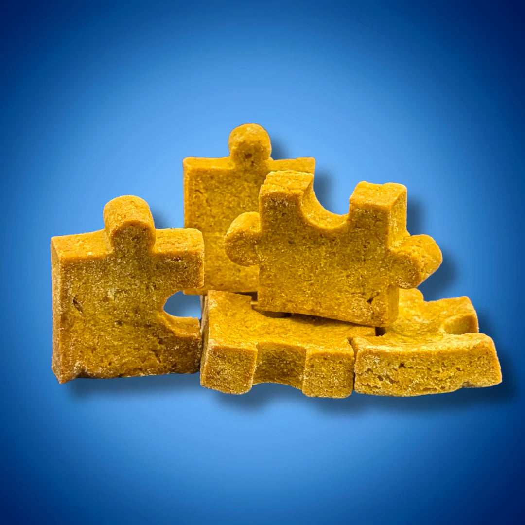 PuzzlePup Pumpkin Peanut Butter Dog Cookies – All-Natural Homemade Treats | Minnesota-Made Small Batch Dog Snacks