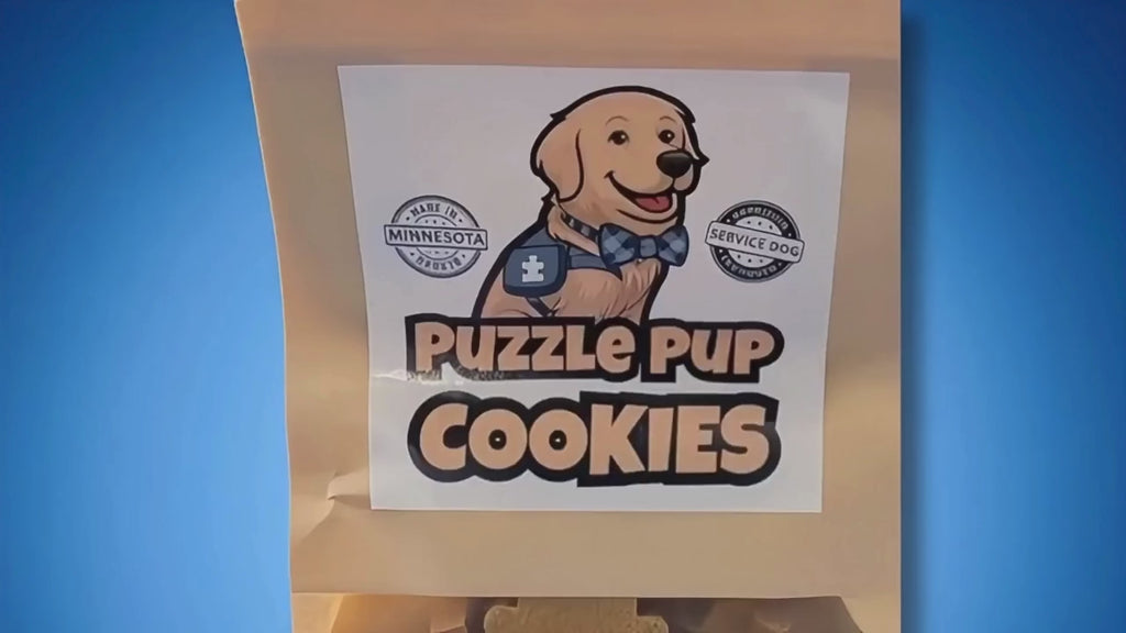 PuzzlePup Pumpkin Peanut Butter Dog Cookies – All-Natural Homemade Treats | Minnesota-Made Small Batch Dog Snacks