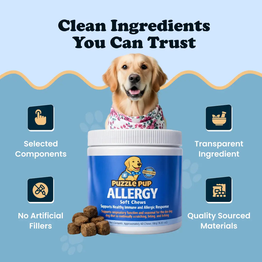 PuzzlePup Allergy Soft Chews.