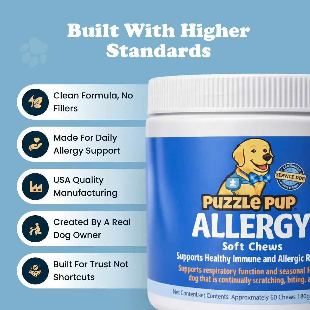 PuzzlePup Allergy Soft Chews.