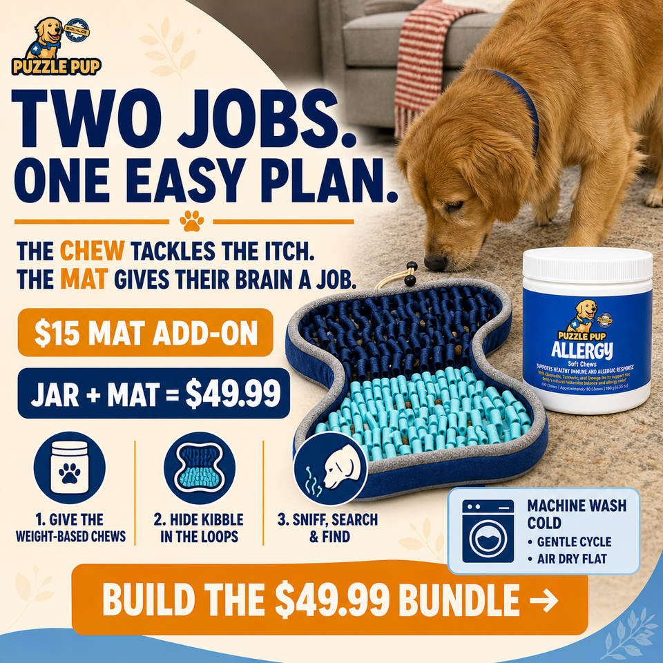 Complete Dog Allergy Relief Soft Chews – Itching & Paw Licking offer graphic