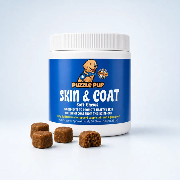 Dog Skin & Coat Soft Chews – Healthy Skin & Shiny Coat complete offer graphic